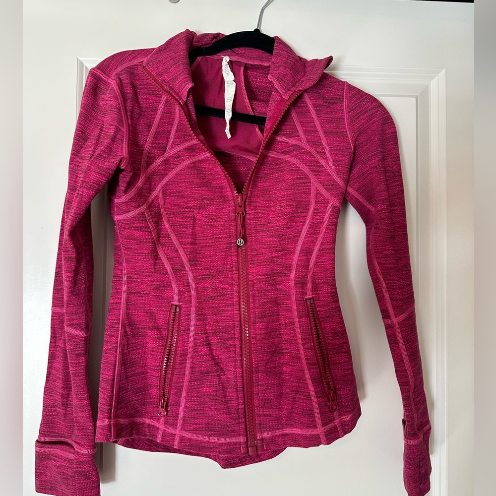 Lululemon pink define jacket size 2